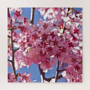Puzzle Sakura Cherry Blossoms Red Stars