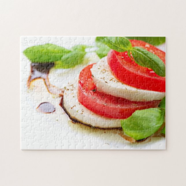 Puzzle Salade de Caprese. Tranches de tomate et de (Horizontal)