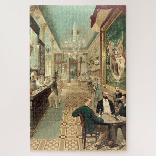 Puzzle Salon vintage 1890