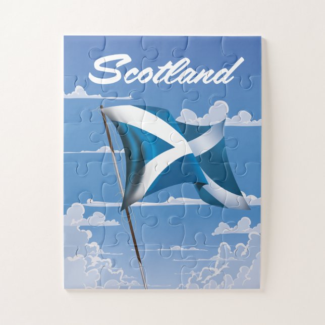 Puzzle Saltire d'Écosse (Vertical)