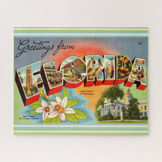 Puzzle Salutation vintage Floride