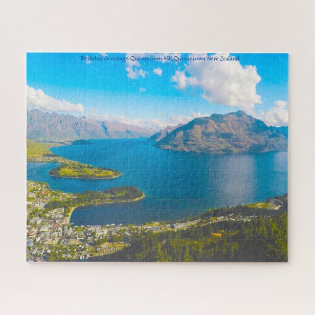Puzzle Salutations d'anniversaire Queenstown Hill Queenst (Horizontal)