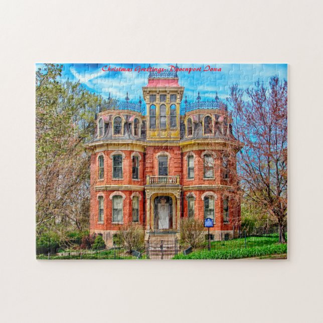 Puzzle Salutations de Noël - Davenport Iowa (Horizontal)
