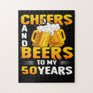 Puzzle Salutations Et Bières À Mes 50 Ans 50e Anniversair