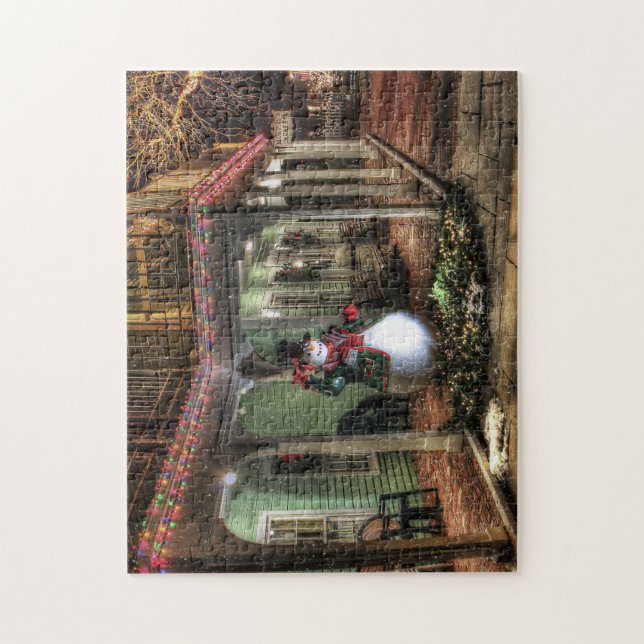 Puzzle Salutations Snowman (Vertical)