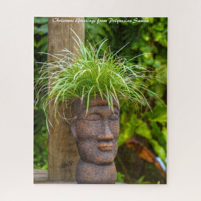Puzzle Samoa polynésiennes.voeux de Noël (Vertical)