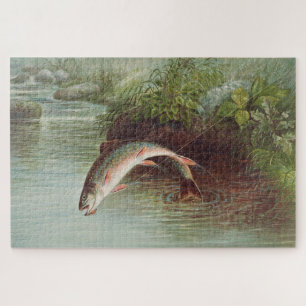 Puzzle Samuel Kilbourne   Truite de ruisseau Leaping - 18