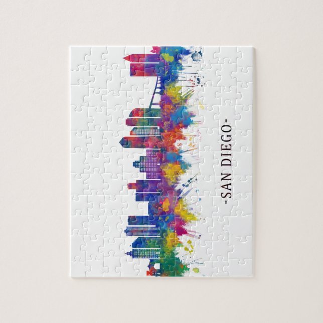 Puzzle San Diego California Skyline (Vertical)