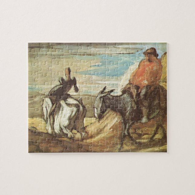 Puzzle Sancho Panza, Don don Quichotte par Honore Daumier (Horizontal)