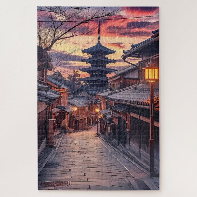 Puzzle Sannenzaka Path Kyoto Japan, Travel 1000 Piece (Vertical)