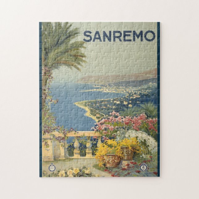 Puzzle Sanremo Italie Vintage (Vertical)