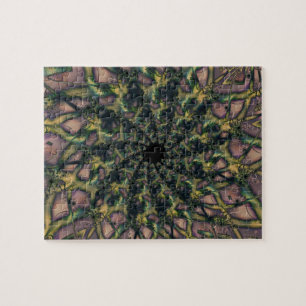 Puzzle Sans fin   Art fractal rose et jaune