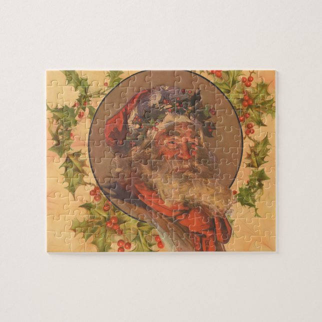Puzzle Santa Claus Noël Portrait Vintage (Horizontal)