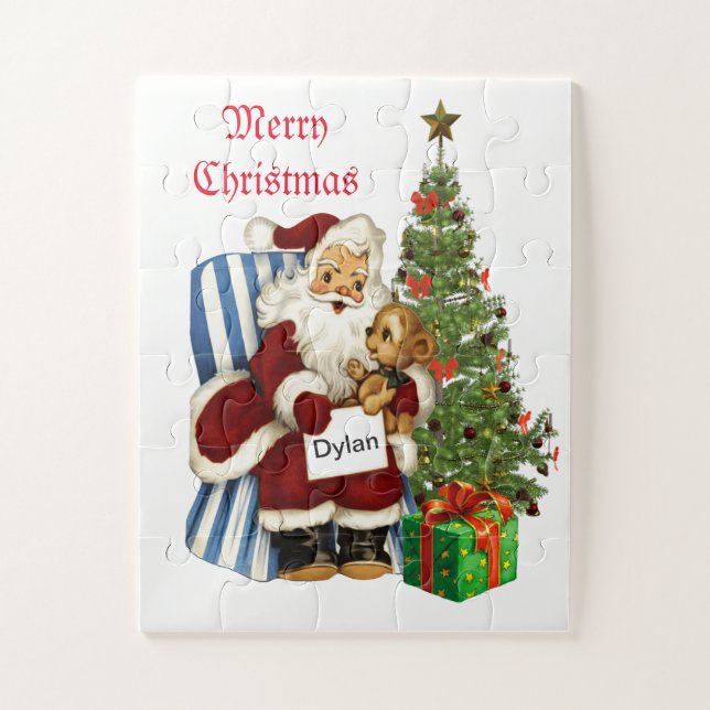 Puzzle Santa Claus vintage surdimensionné (Vertical)