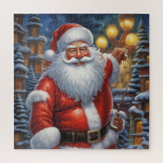 Puzzle Santa Clause Joyeux Noël Bonne année (Vertical)