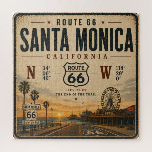 Puzzle Santa Monica Route 66 terminus de la piste