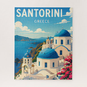 Puzzle Santorin Grèce Villages Blancs Mer Égée