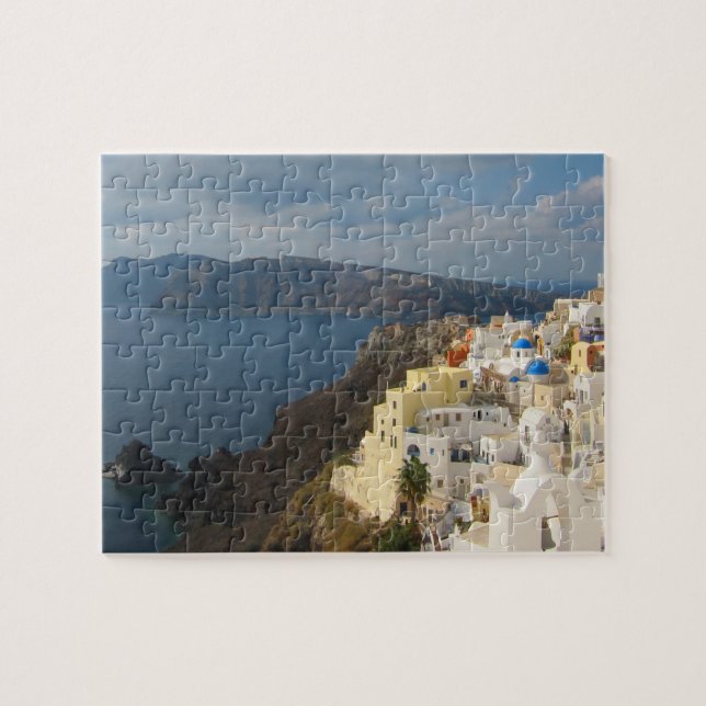 Puzzle Santorin sous le soleil de l'après-midi (Horizontal)