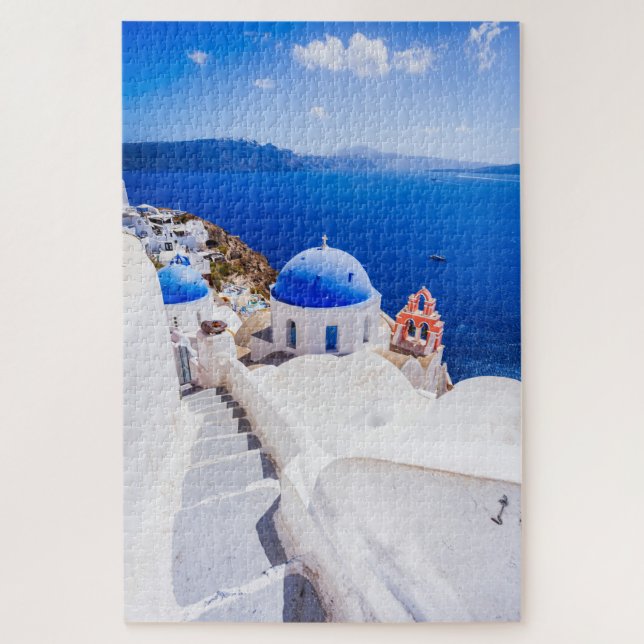 Puzzle Santorini Griechenland (Vertikal)