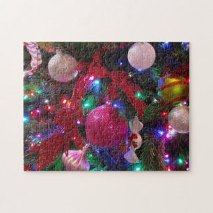Puzzle Sapin de Noël multicolore Fêtes de fin d'année