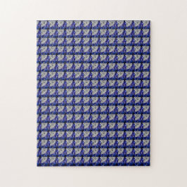 Puzzle Sapphire Diamant Gemstone Art Blue