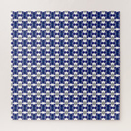 Puzzle Sapphire Diamant Gemstone Art Blue