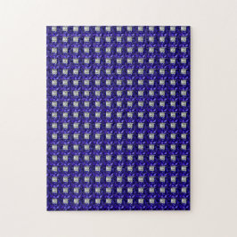 Puzzle Sapphire Diamond Art, Bleu