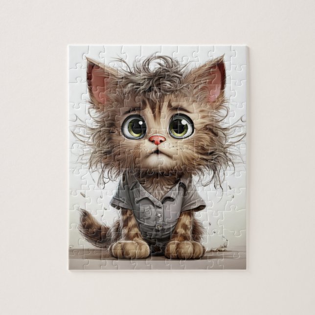 Puzzle Sassy Cute Kitten (Vertical)