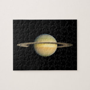 Puzzle Saturne pendant l'équinoxe