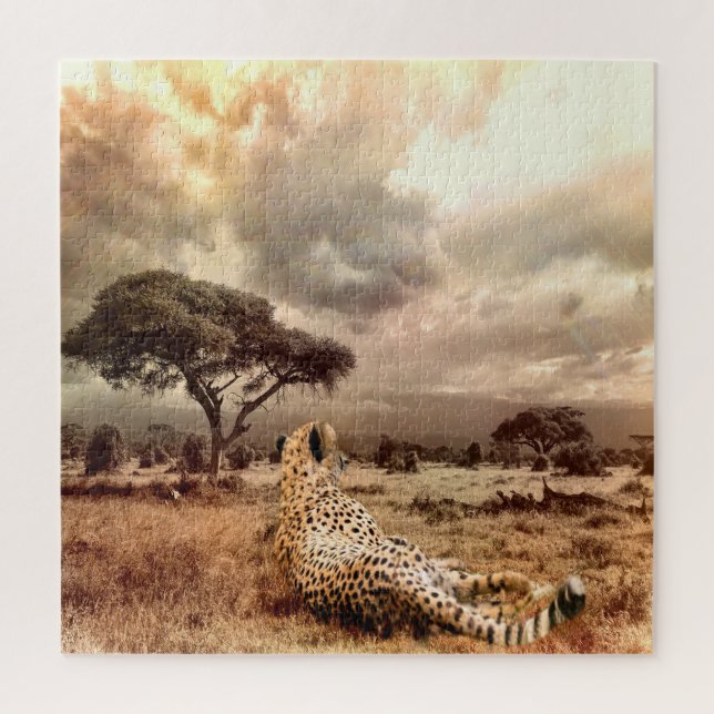 Puzzle Savanna Cheetah (Vertical)