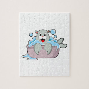 Puzzle Sceau dans la baignoire