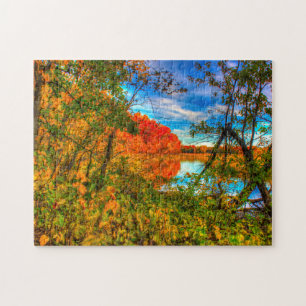 Puzzle Scène d'automne dans le Wisconsin.