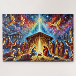 Puzzle Scène de la Nativité glorieuse Histoire de la Mang