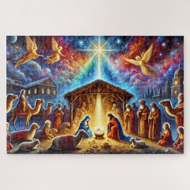 Puzzle Scène de la Nativité glorieuse Histoire de la Mang (Horizontal)