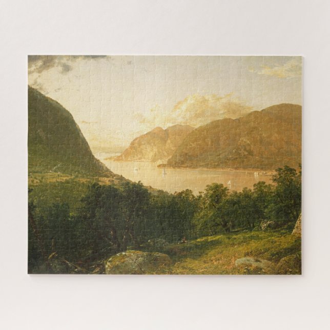 Puzzle Scène de la rivière Hudson par John Frederick Kens (Horizontal)