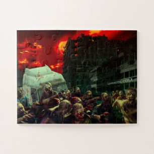 Puzzle Scène d'Halloween apocalyptique de SlipperyJoe gra