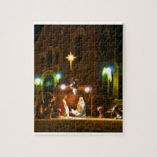 Puzzle Scène extérieure de nativité