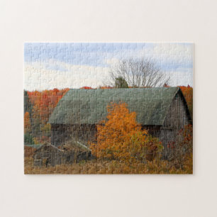 Puzzle Scenic Picturesque Colors Old Wood Farm Barn