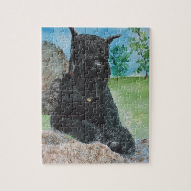 Puzzle Schnauzer géant noir (Vertical)