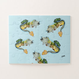 Puzzle: Schule für Fischbarsch