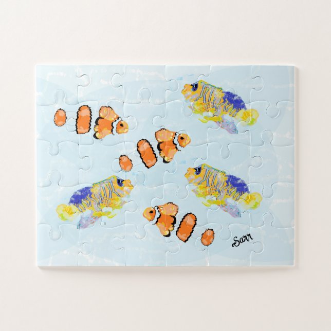 Puzzle: Schule für tropischen Fisch (Horizontal)