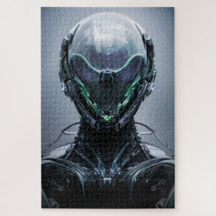 Puzzle Sci fi Assassin Cyberpunk Hunter Droid