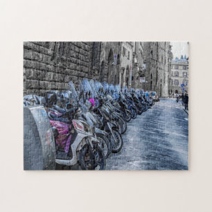 Puzzle Scooter Stationnement à Florence Italie Photo