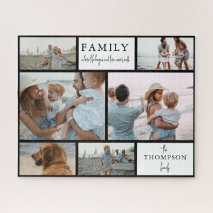 Puzzle Script de photo de famille en collage simple moder