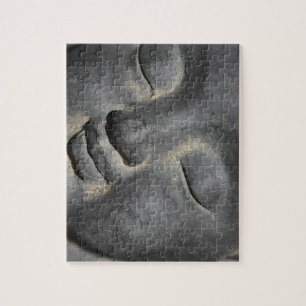 Puzzle Sculpture de pierre douce du visage de Bouddha