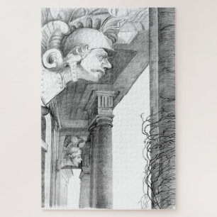 Puzzle Sculpture du château de Burgscheidungen Crayon Art