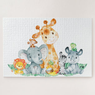 Puzzle Sea Green Watercolor Cute