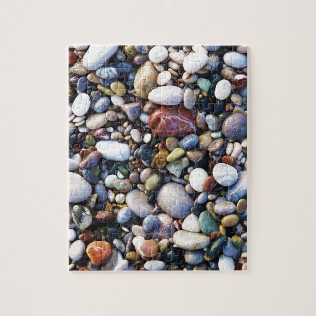 Puzzle Sea Pebbles Beach Stations Rhodes Grèce (Vertical)
