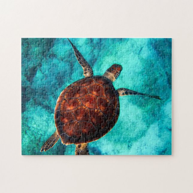 Puzzle Sea Turtle Ocean Beach Marine Life Nature (Horizontal)