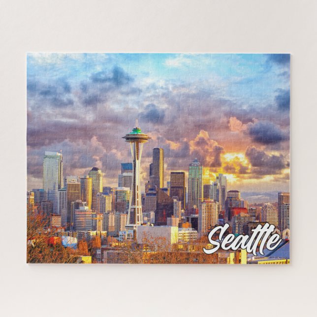 Puzzle Seattle, Washington, États-Unis (Horizontal)